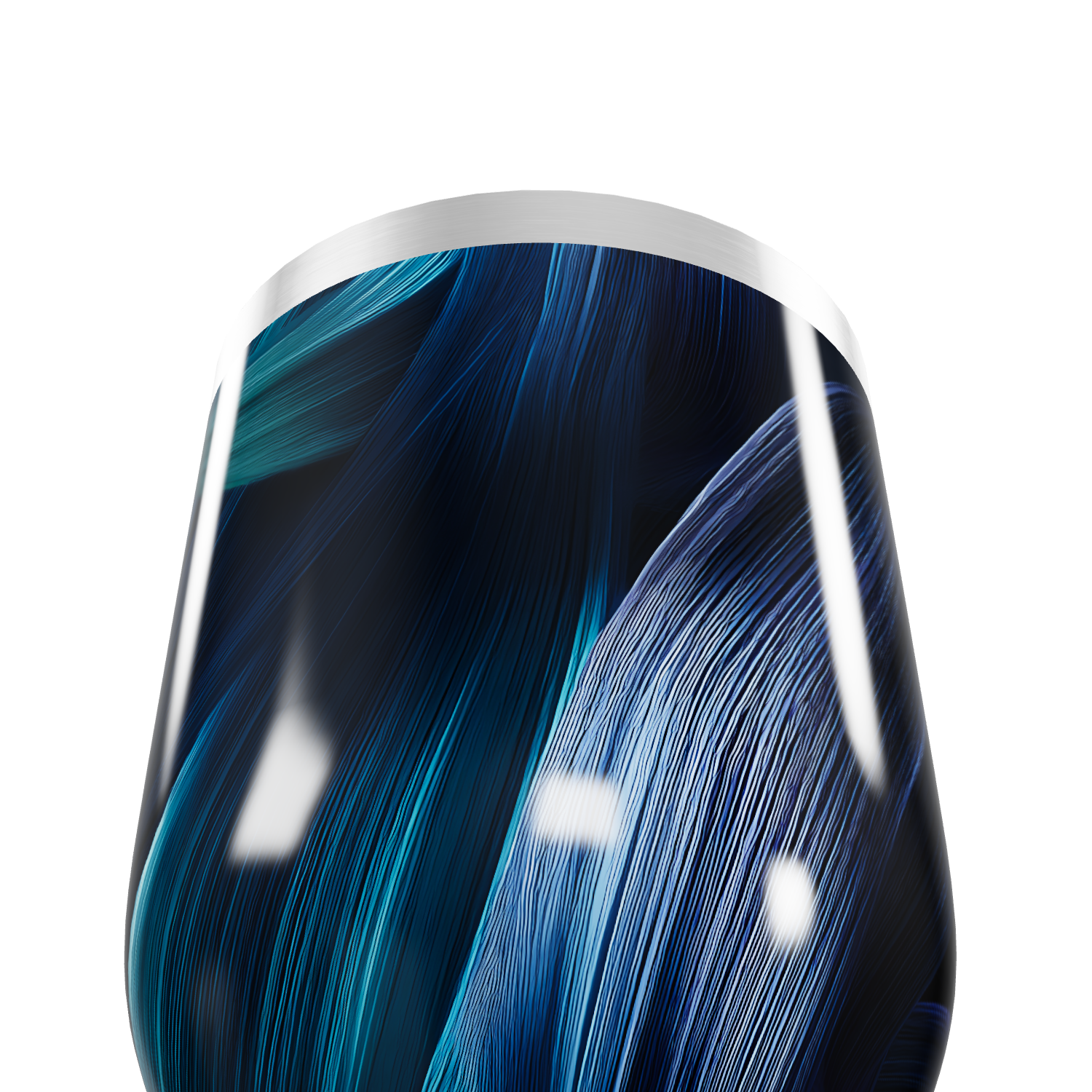 Copo Térmico Slim - Azul Preto Aço Inox