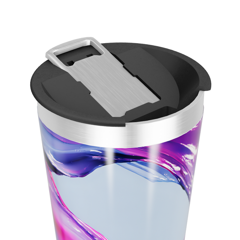 Copo Térmico - Estampa Roxa Abstrata