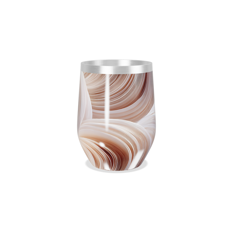 Copo Térmico Slim - Abstrato Marrom Inox