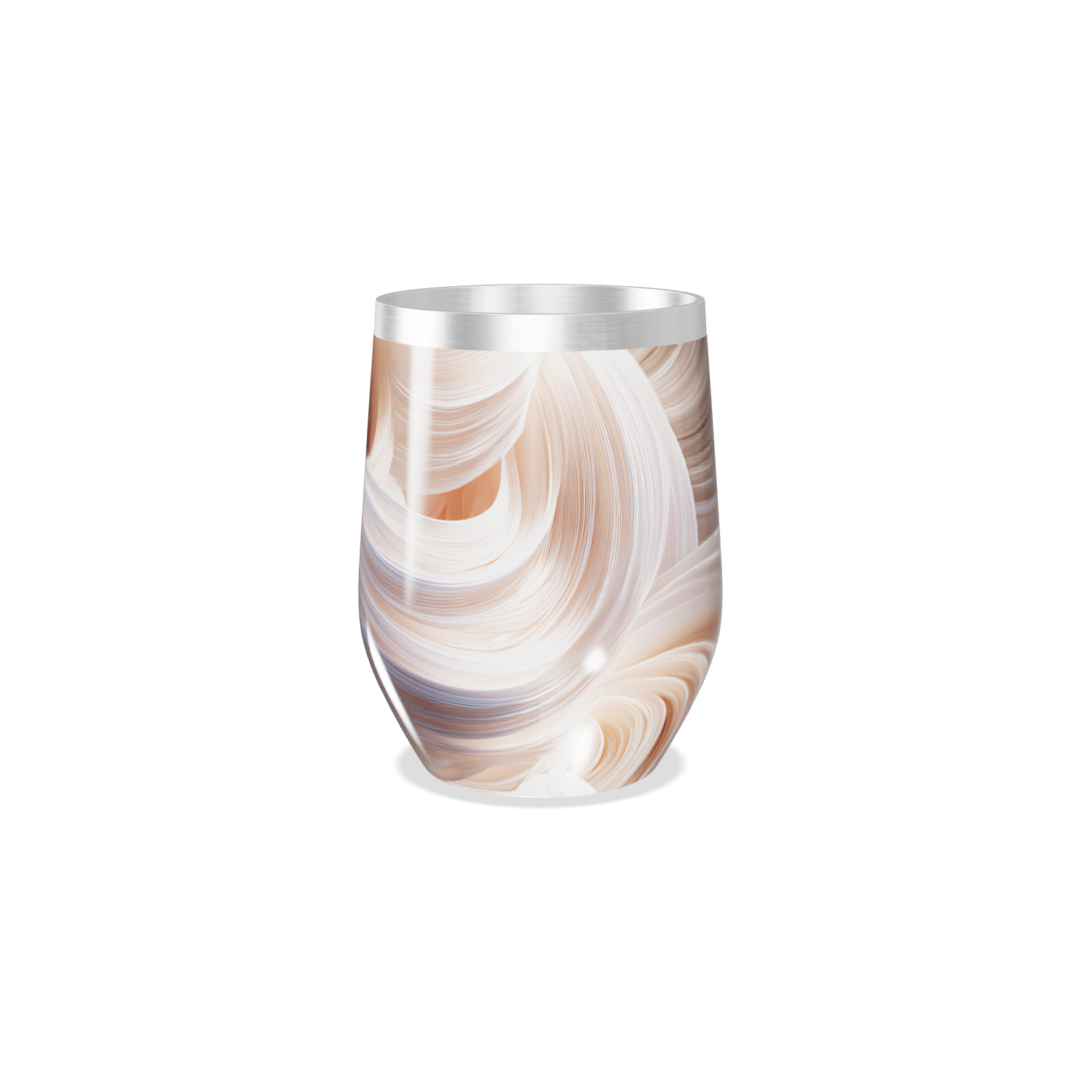 Copo Térmico Slim - Abstrato Marrom Inox