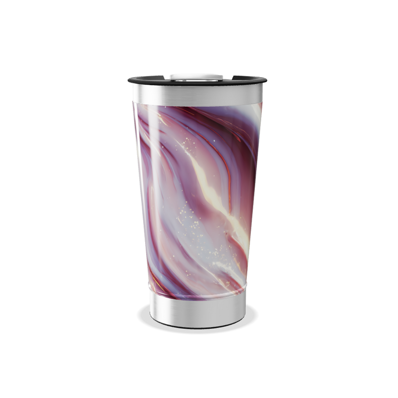 Copo Térmico - Estampa Mármore Rosa