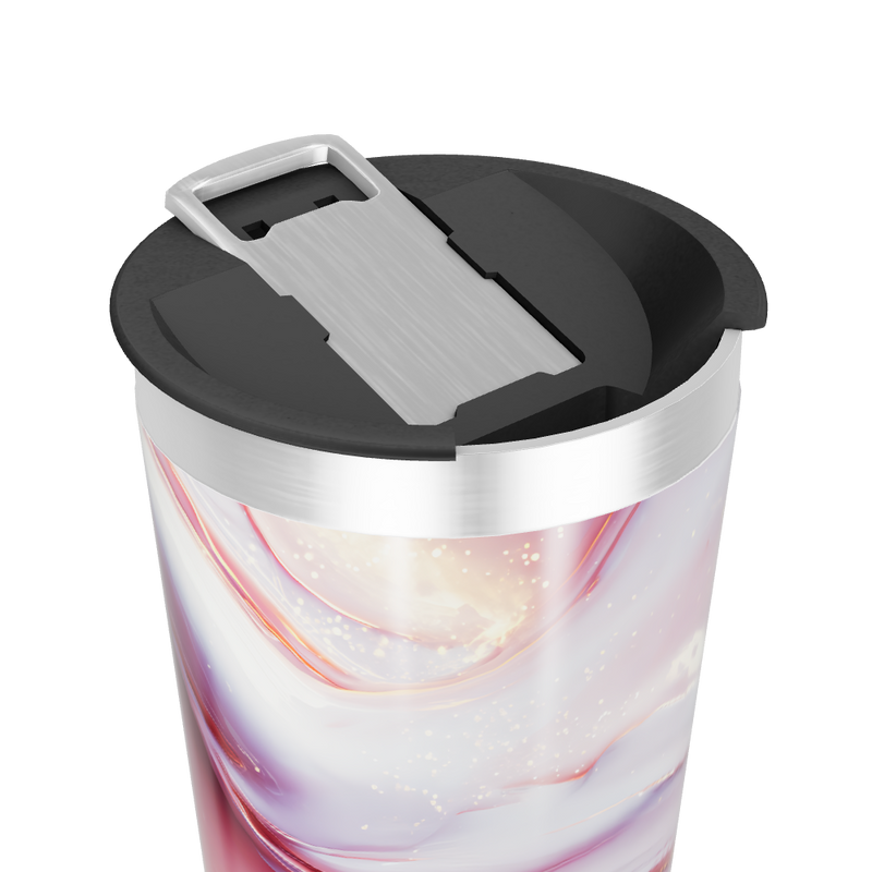 Copo Térmico - Estampa Mármore Rosa