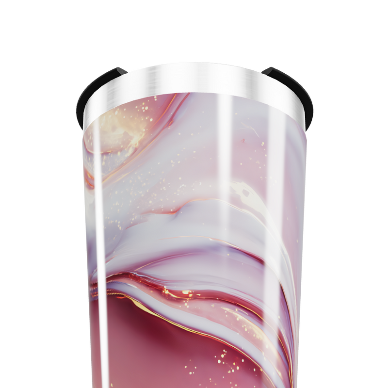 Copo Térmico - Estampa Mármore Rosa