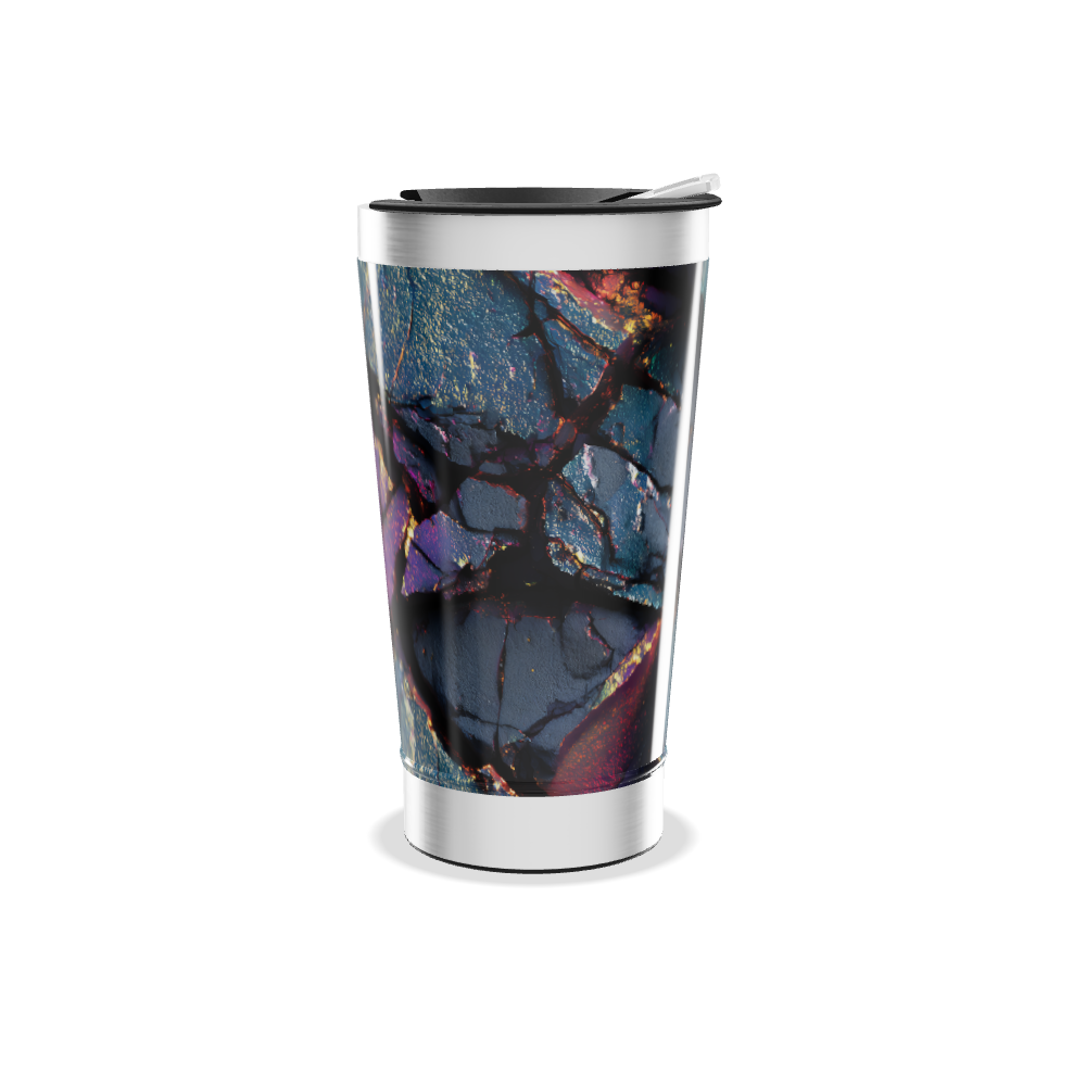 Copo Térmico - Estampa Colorida Abstrata