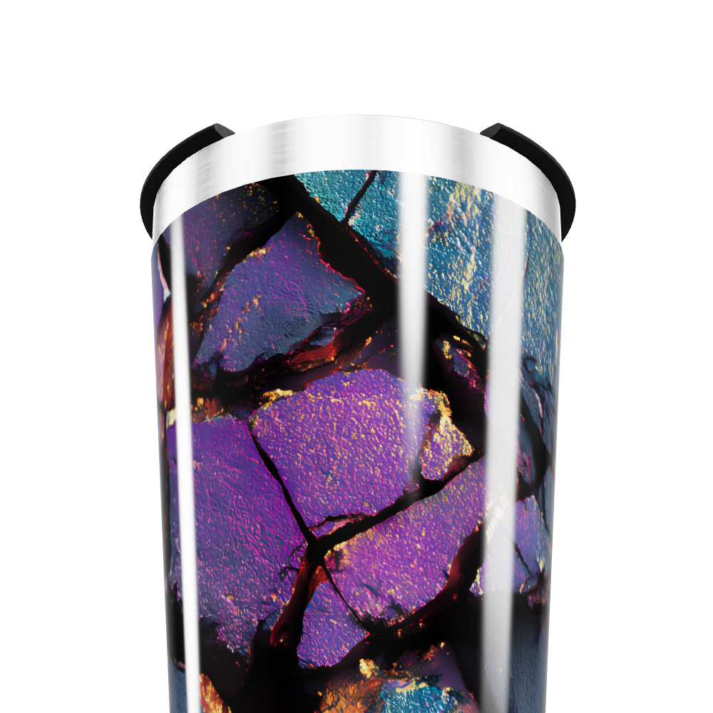 Copo Térmico - Estampa Colorida Abstrata