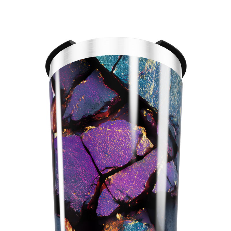 Copo Térmico - Estampa Colorida Abstrata