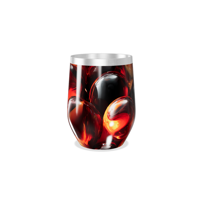 Copo Térmico Slim - Transparente com Gelo Colorido