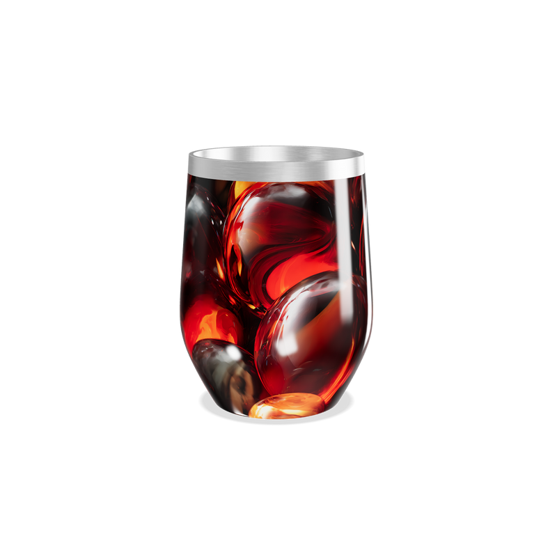 Copo Térmico Slim - Transparente com Gelo Colorido