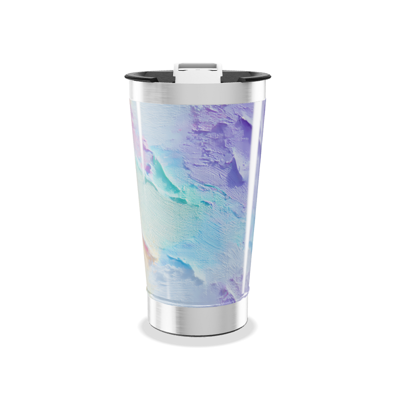 Copo Térmico - Efeito Marmorizado Pastel