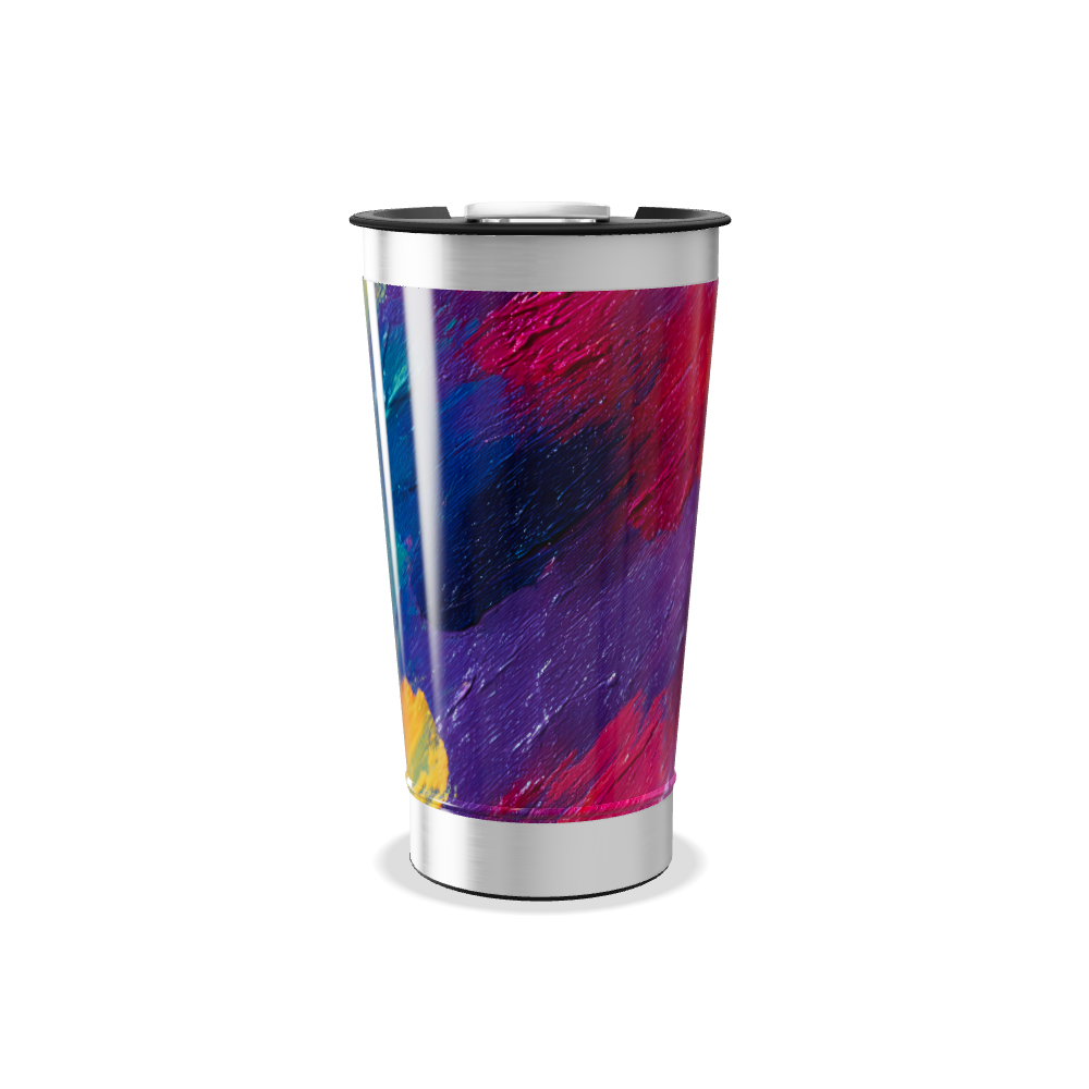 Copo Térmico - Estampa Abstrata Colorida