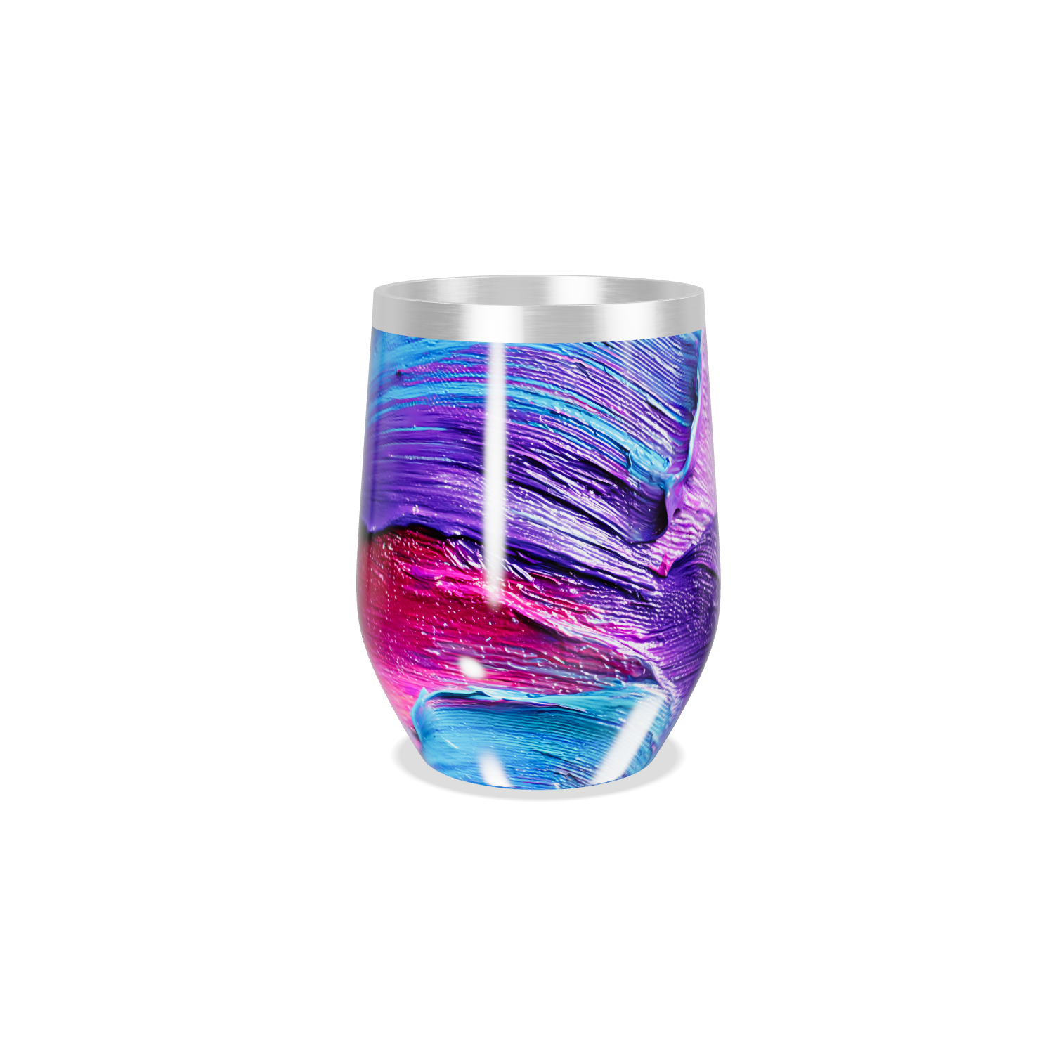 Copo Térmico Slim - Abstrato Roxo e Azul