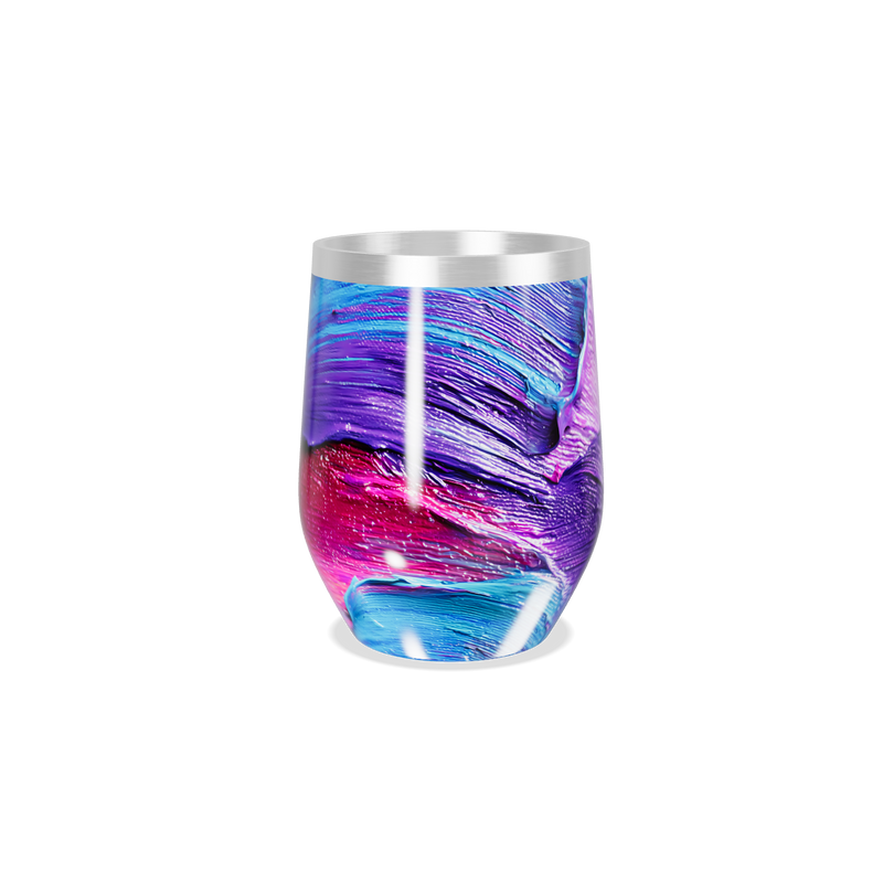 Copo Térmico Slim - Abstrato Roxo e Azul