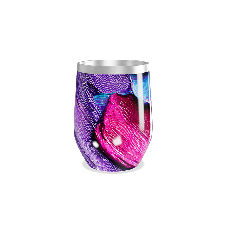 Copo Térmico Slim - Abstrato Roxo e Azul