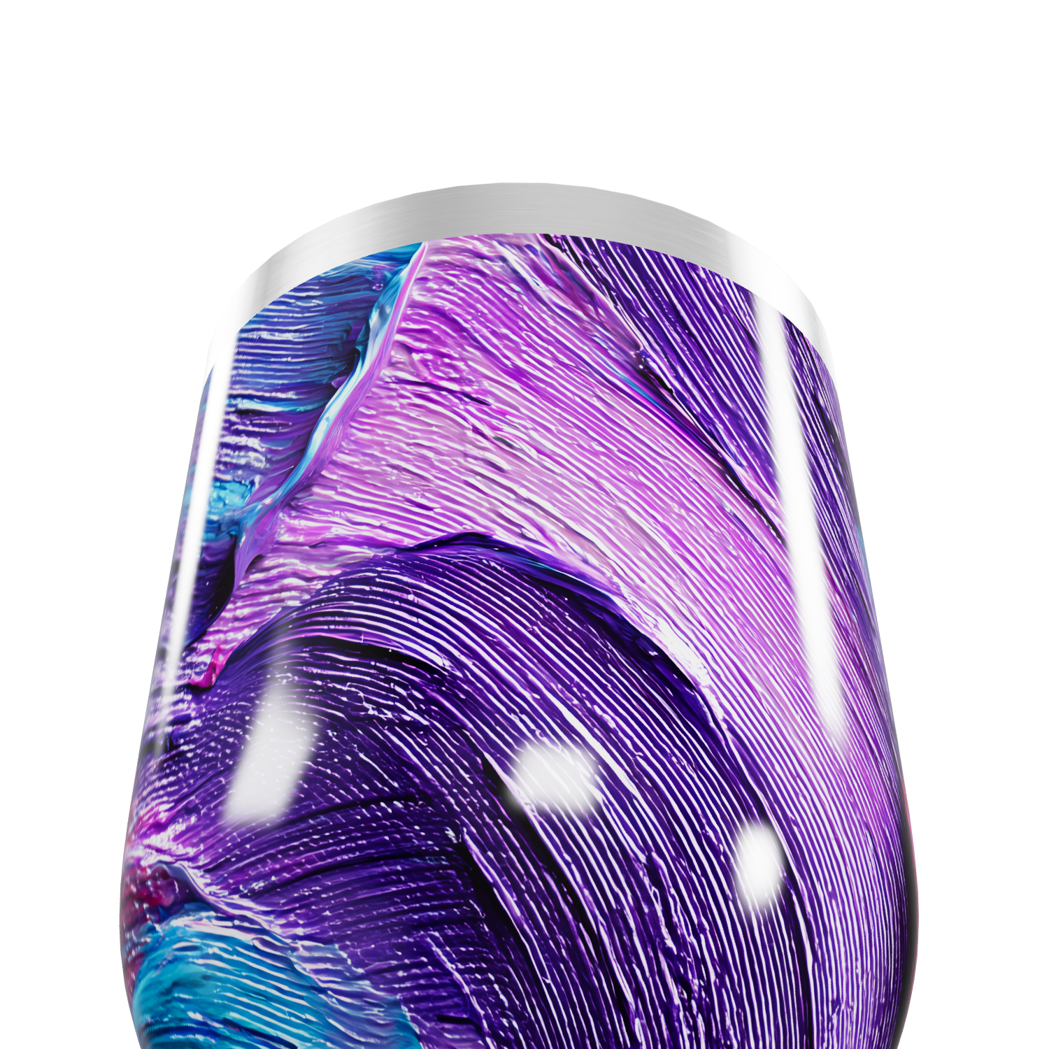 Copo Térmico Slim - Abstrato Roxo e Azul