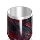 Copo Térmico Slim - Preto e Vermelho Marmorizado