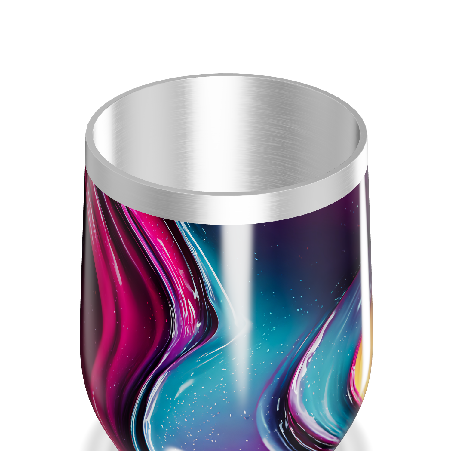 Copo Térmico Slim - Cores Abstratas Aço Inox