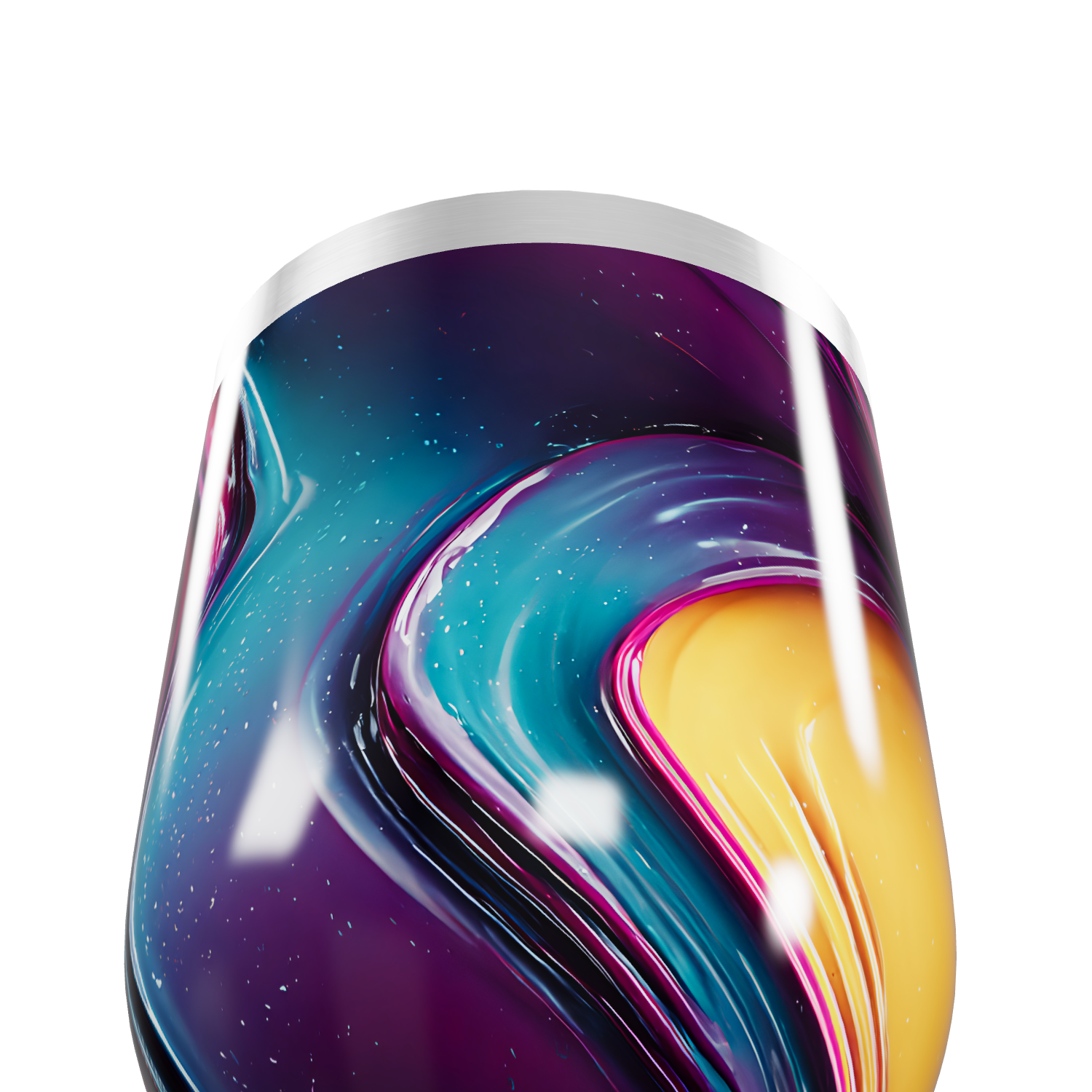 Copo Térmico Slim - Cores Abstratas Aço Inox