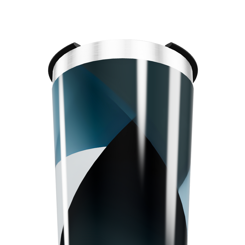 Copo Térmico - Geométrico Azul e Preto