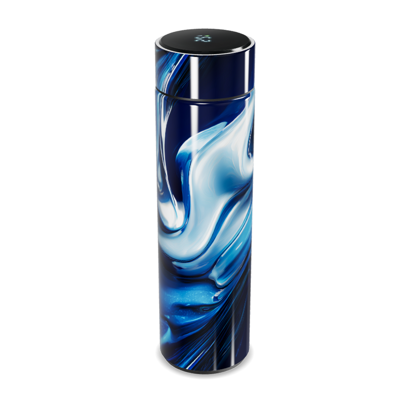 Garrafa Térmica Touch - Azul Marmorizada