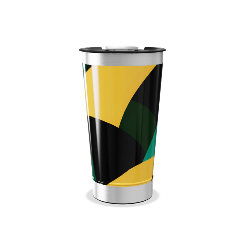 Copo Térmico - Design Verde Abstrato