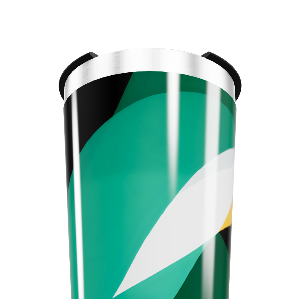 Copo Térmico - Design Verde Abstrato