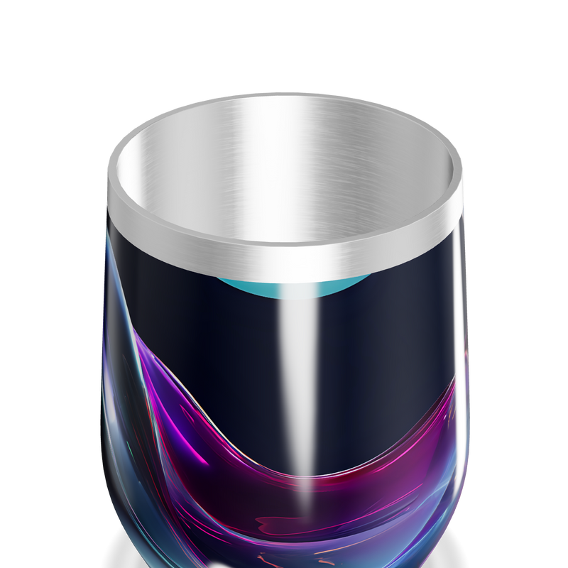 Copo Térmico Slim - Design Neon Inox