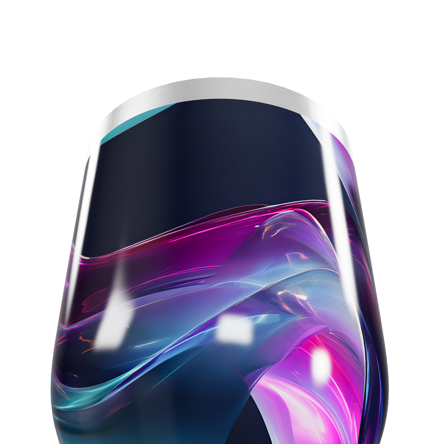 Copo Térmico Slim - Design Neon Inox