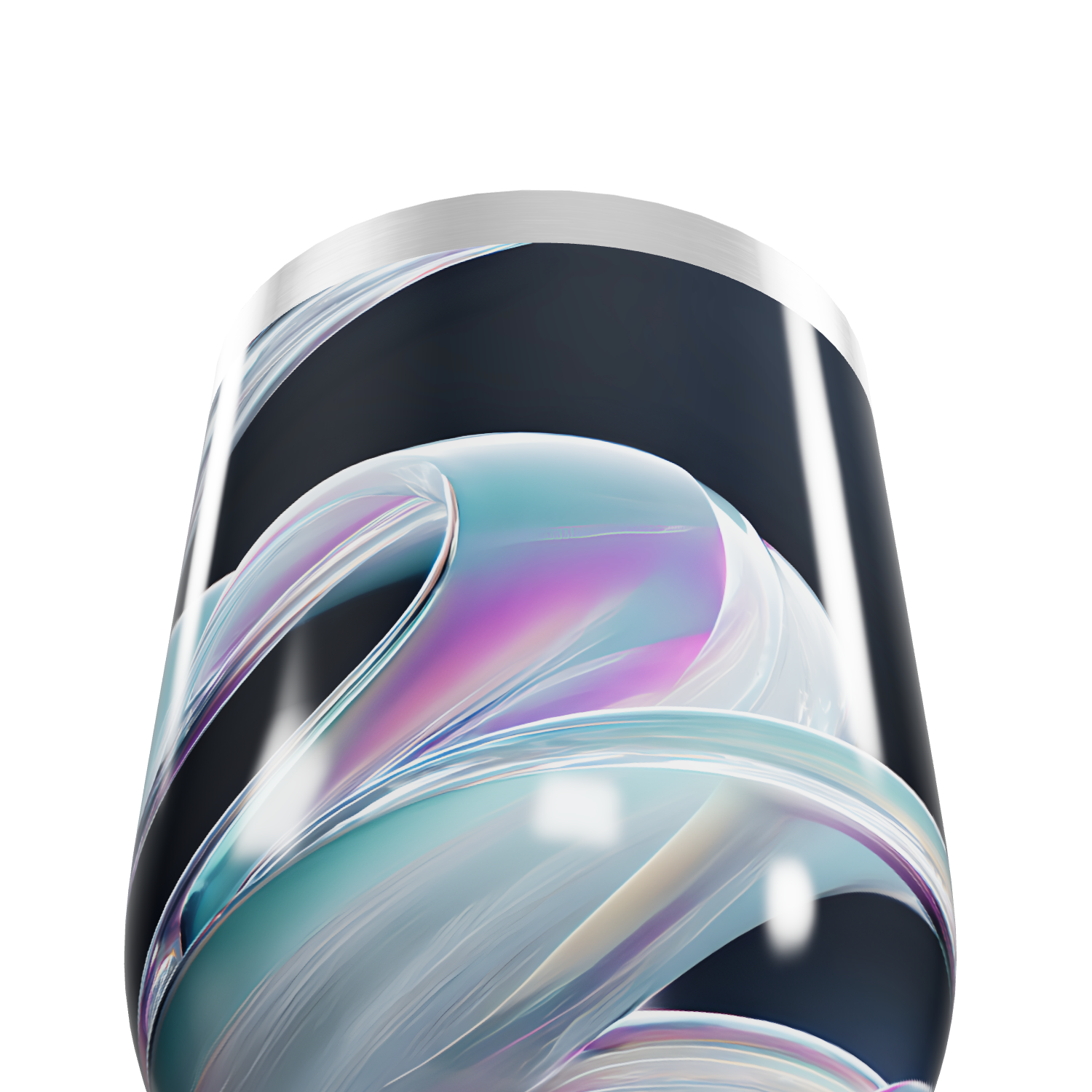 Copo Térmico Slim - Design Iridescente