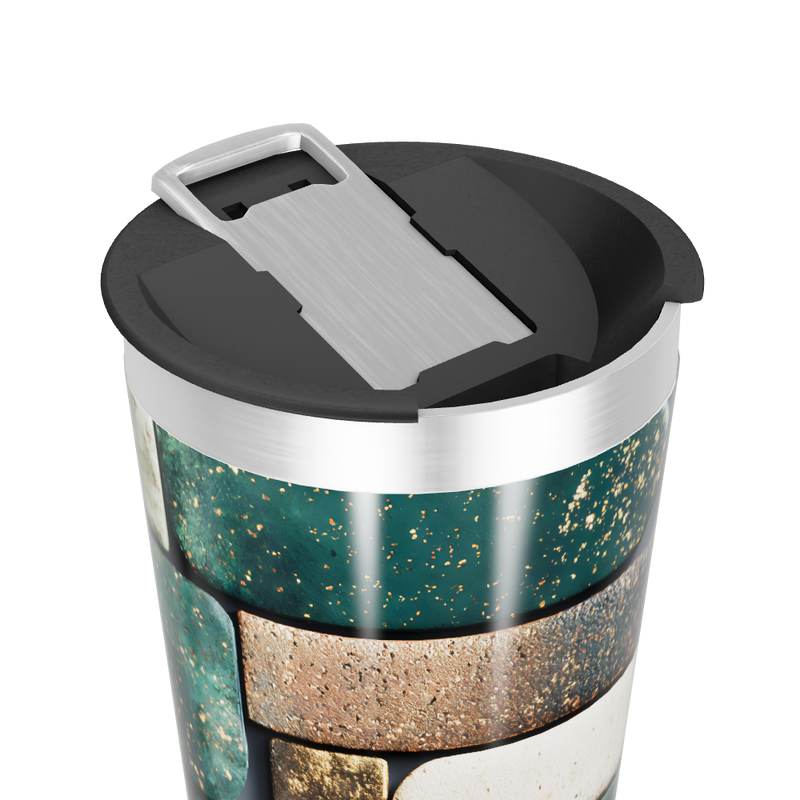 Copo Térmico - Estampa Pedras Coloridas