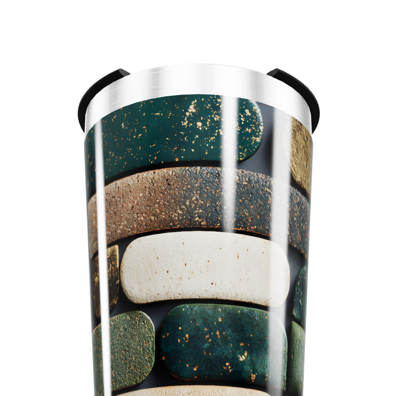 Copo Térmico - Estampa Pedras Coloridas