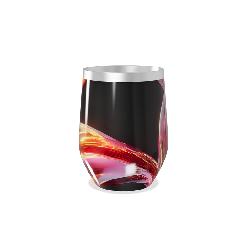 Copo Térmico Slim - Preto Aço Inox Abstrato