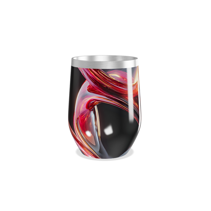 Copo Térmico Slim - Preto Aço Inox Abstrato