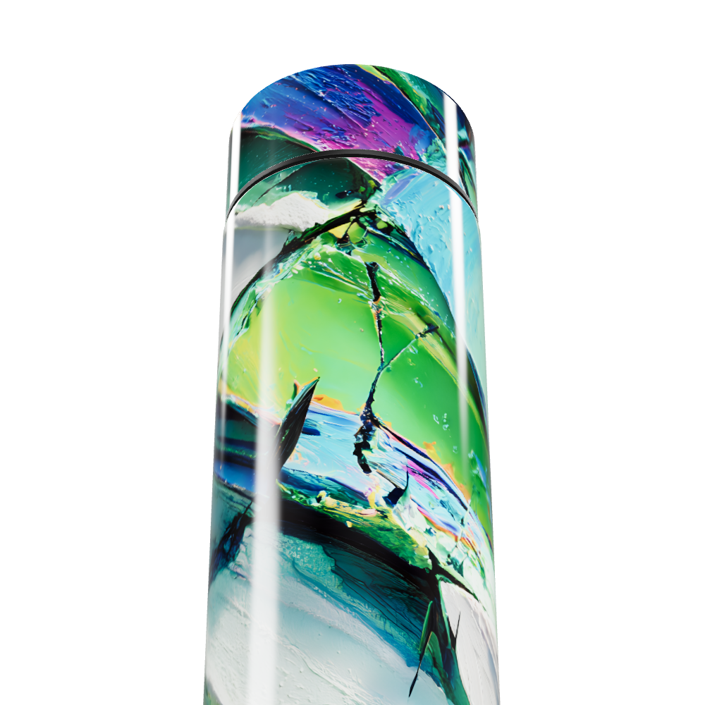 Garrafa Térmica Touch - Design Abstrato Colorido