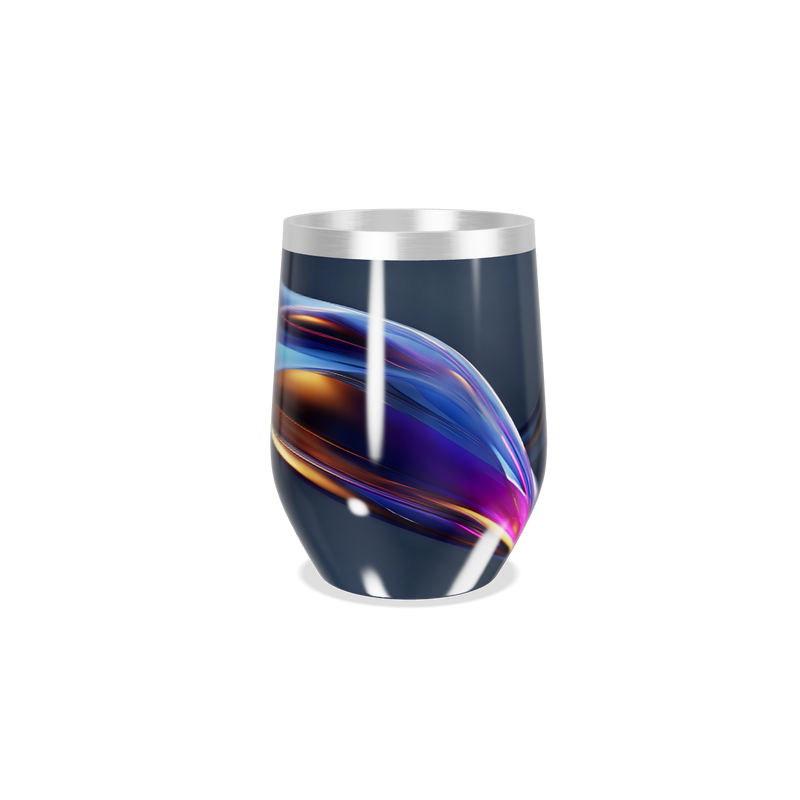 Copo Térmico Slim - Preto com Design Colorido