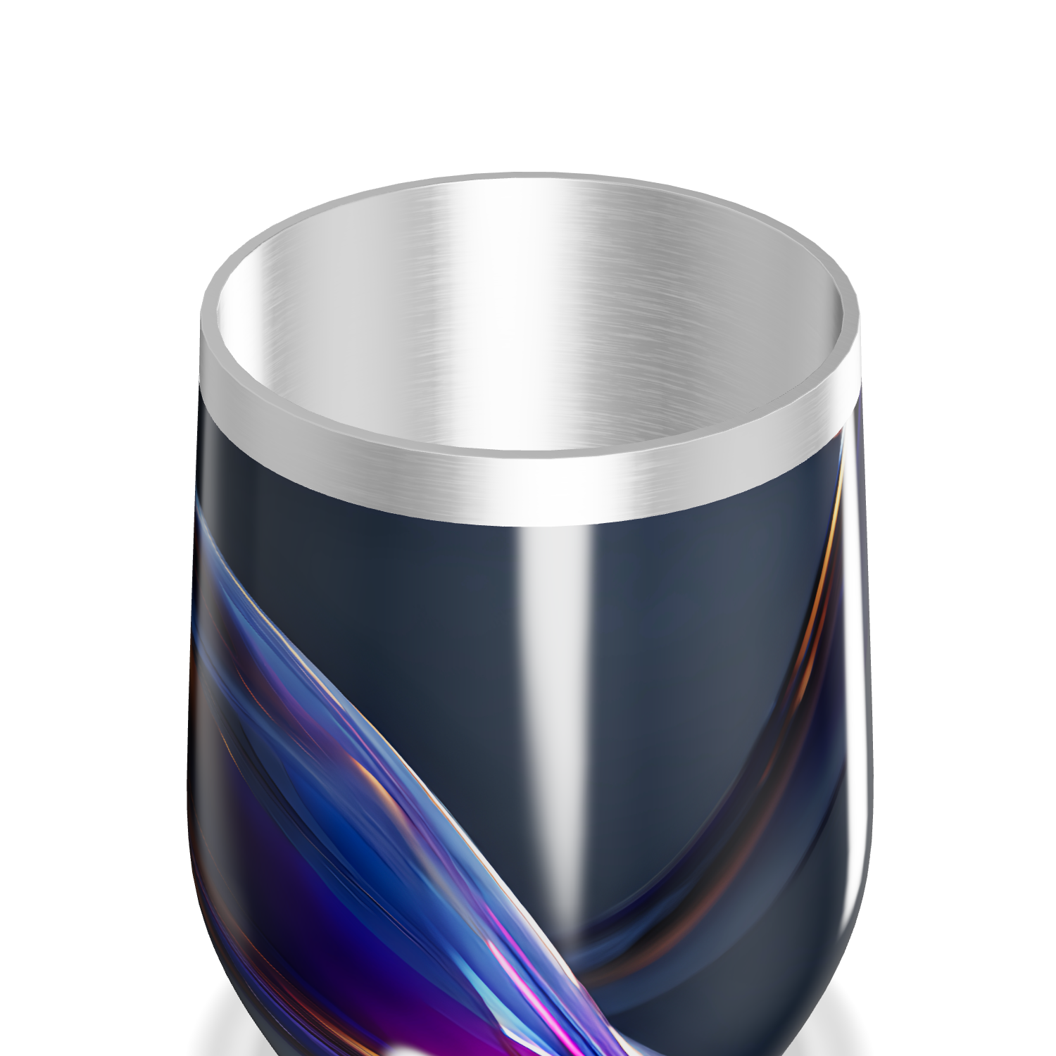 Copo Térmico Slim - Preto com Design Colorido