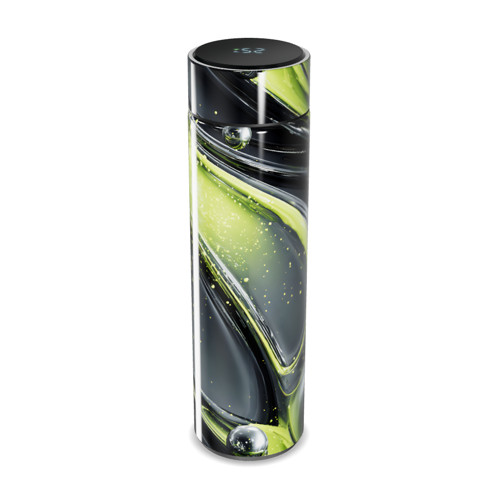 Garrafa Térmica Touch - Estampa Espacial Preta