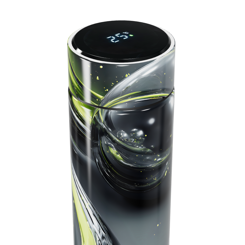 Garrafa Térmica Touch - Estampa Espacial Preta