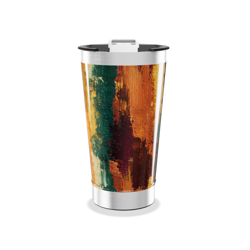 Copo Térmico - Estampa Abstrata Colorida