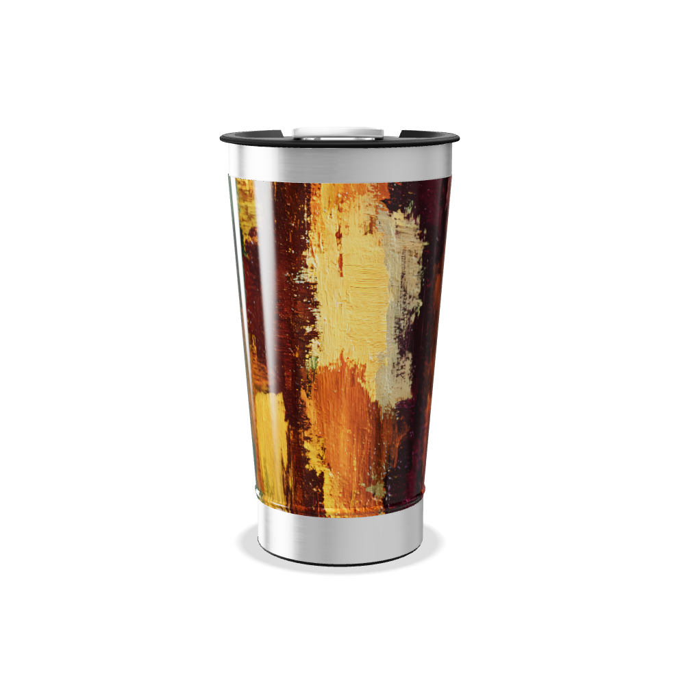 Copo Térmico - Estampa Abstrata Colorida