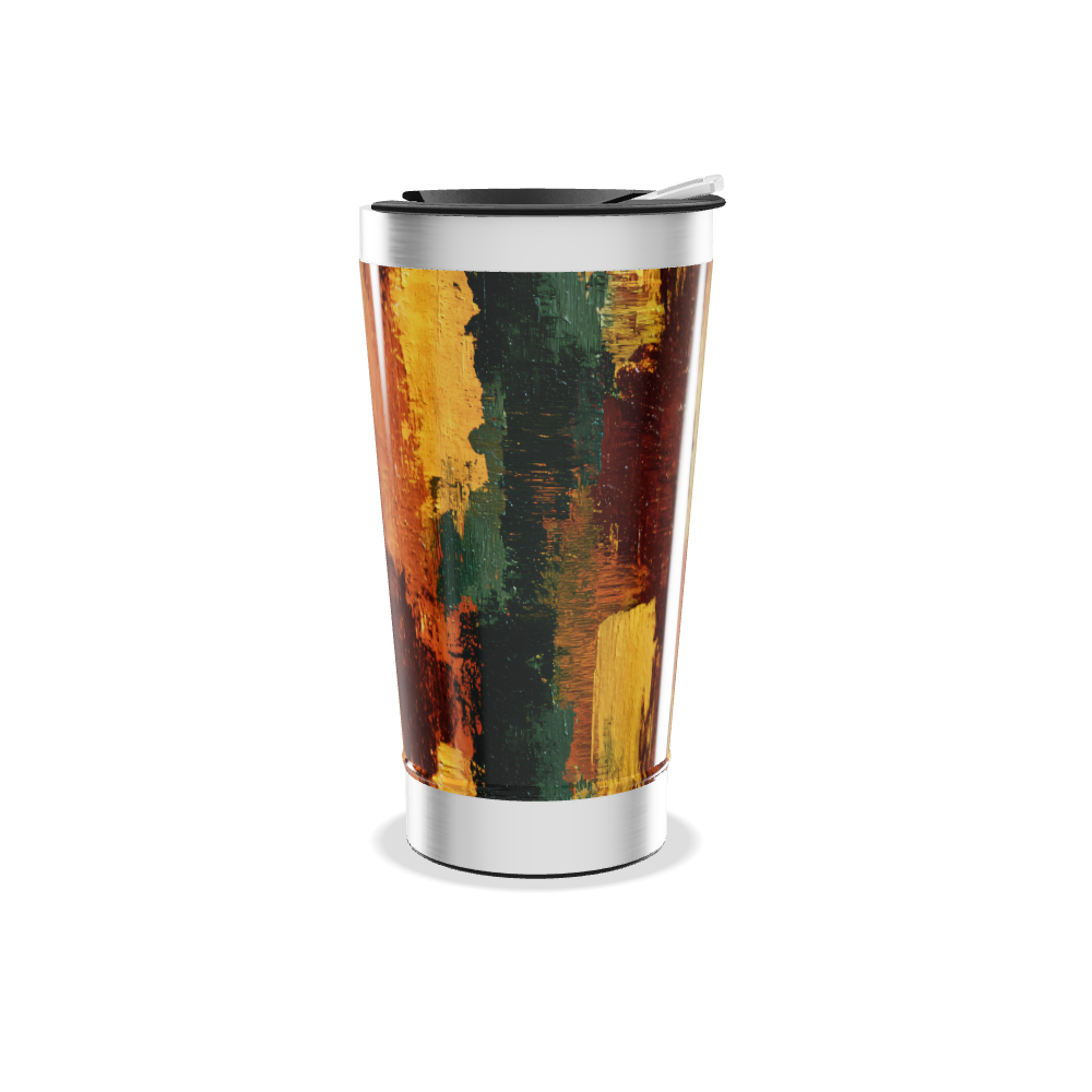 Copo Térmico - Estampa Abstrata Colorida