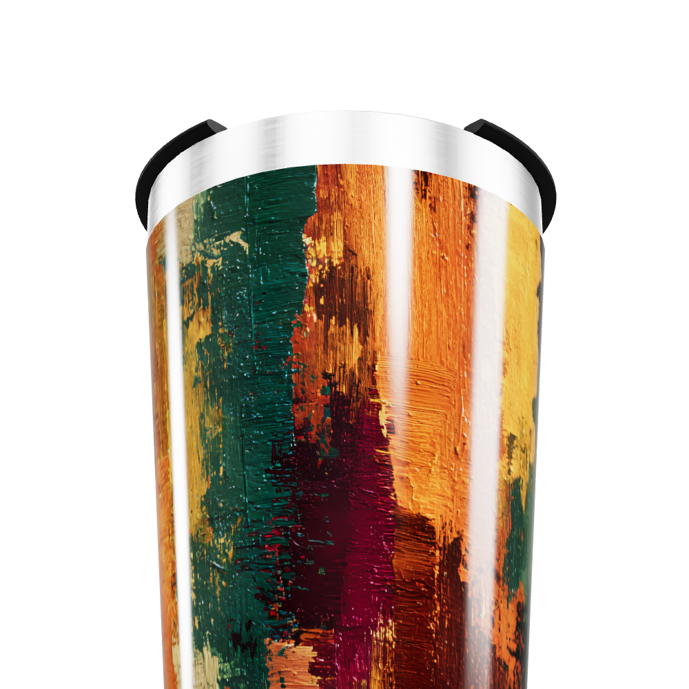 Copo Térmico - Estampa Abstrata Colorida