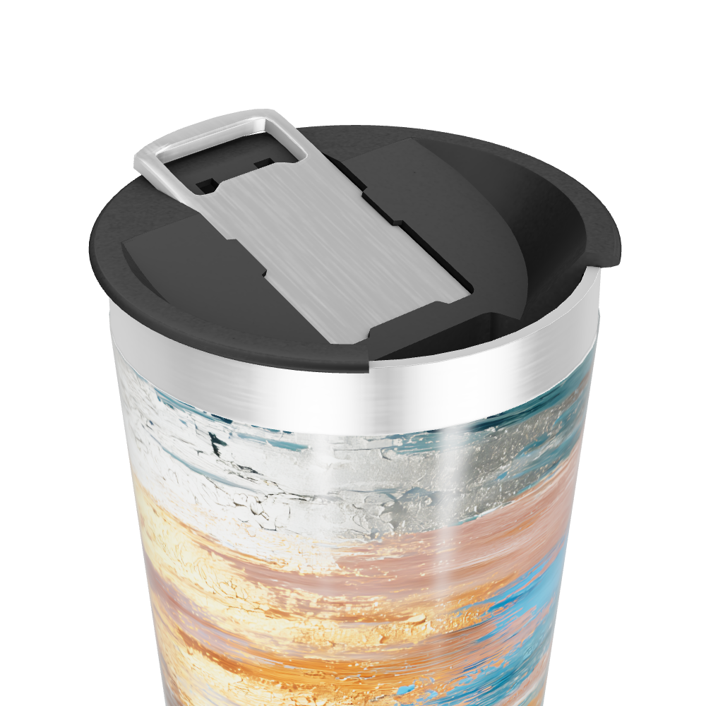 Copo Térmico - Design Abstrato Colorido