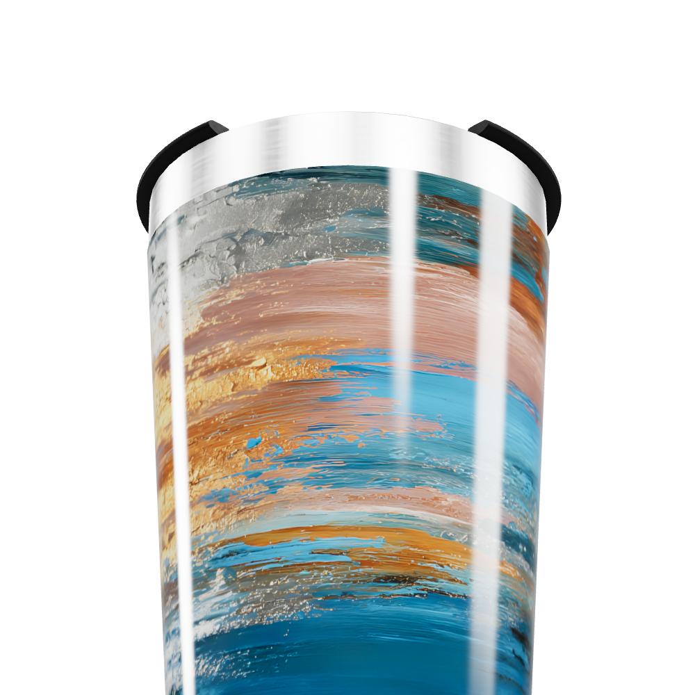 Copo Térmico - Design Abstrato Colorido