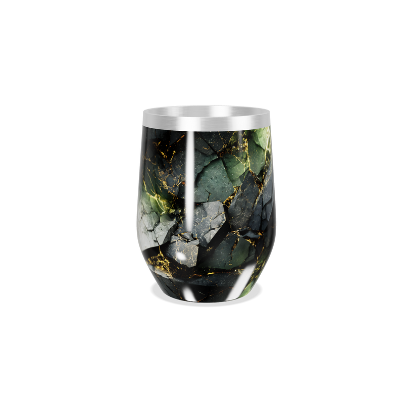 Copo Térmico Slim - Estampa Mármore Preto