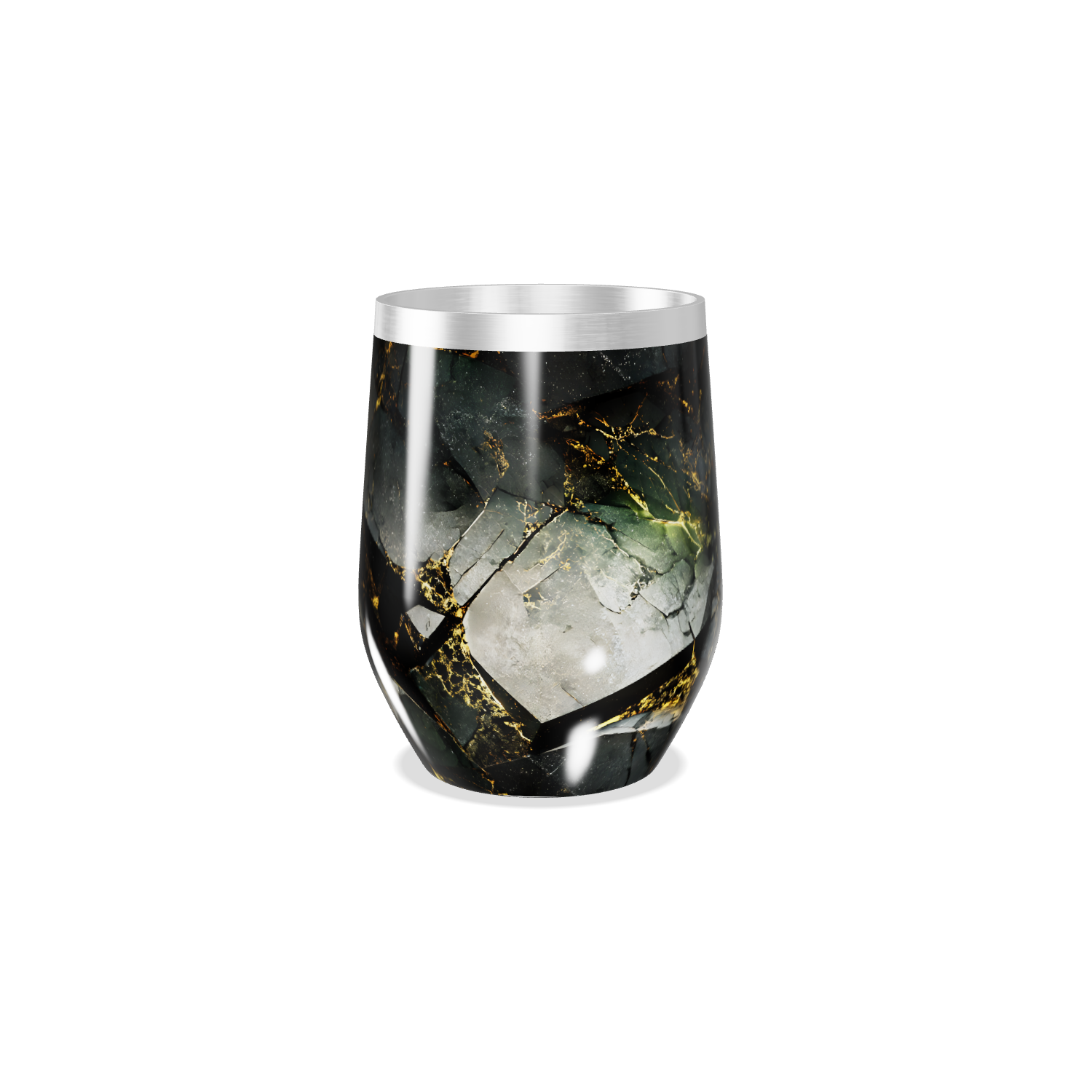 Copo Térmico Slim - Estampa Mármore Preto