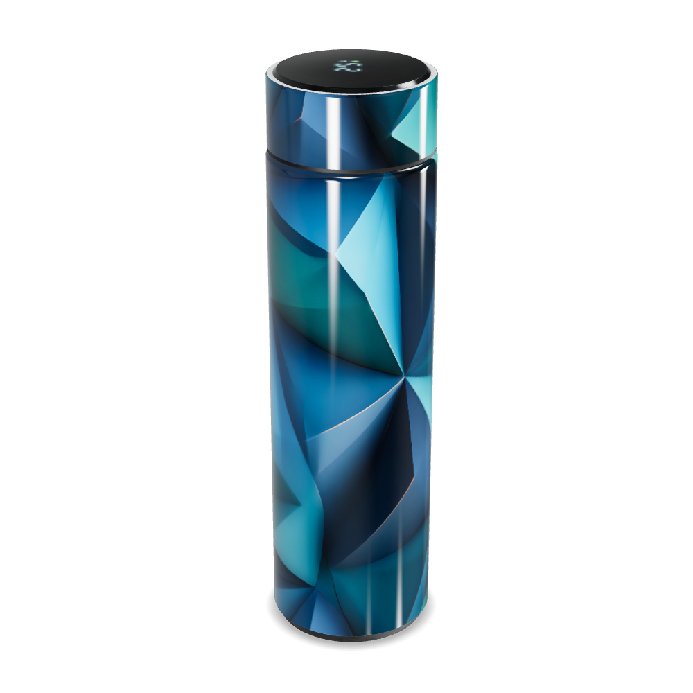 Garrafa Térmica Touch - Geométrica Azul