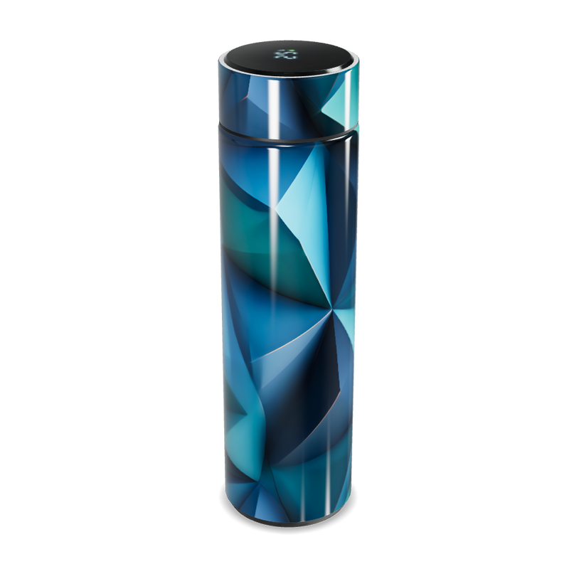 Garrafa Térmica Touch - Geométrica Azul