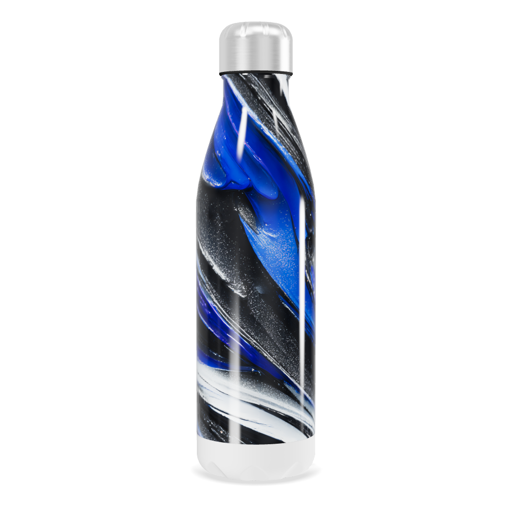 Garrafa Inox Azul Listrada 500ml