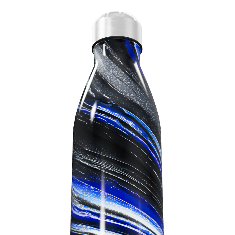Garrafa Inox Azul Listrada 750ml