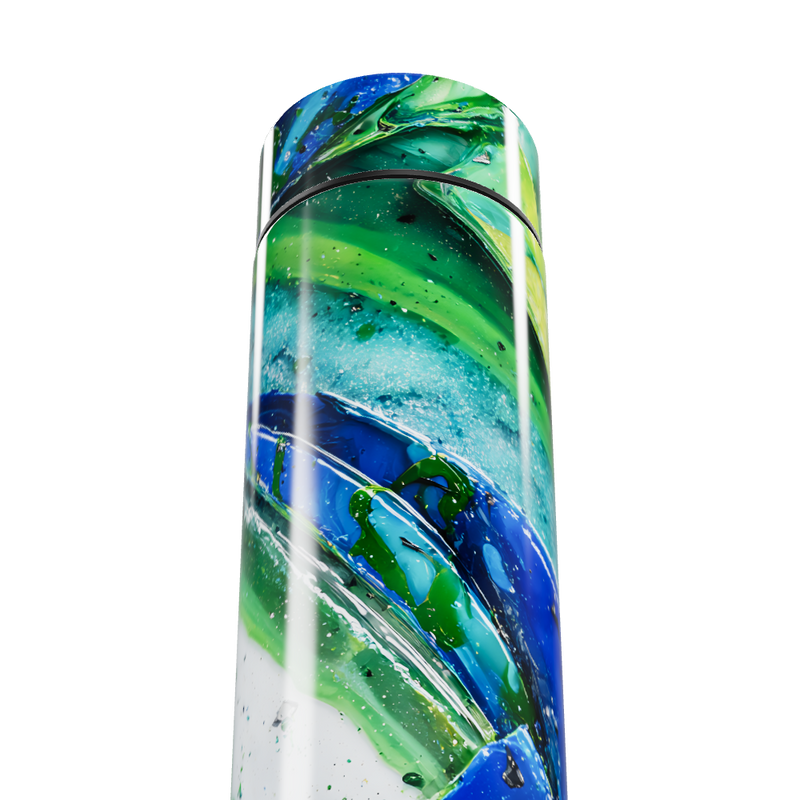 Garrafa Térmica Touch - Estampa Azul Verde